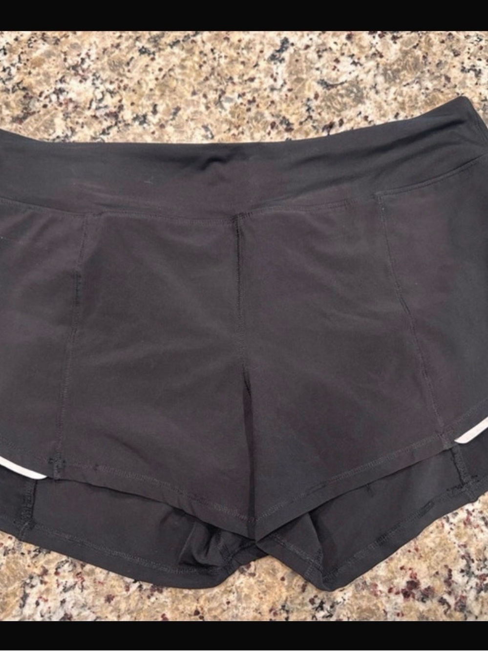 Woman’s Zyia Active Mesh workout Shorts Black 2XL Lined Pockets Elastic Waist